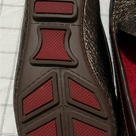 Like new Naturalizer embossed copper brown loafer driving mocassin size 6 1/2 M - Picture 6 of 8